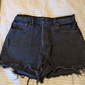 Women's Black Denim Shorts